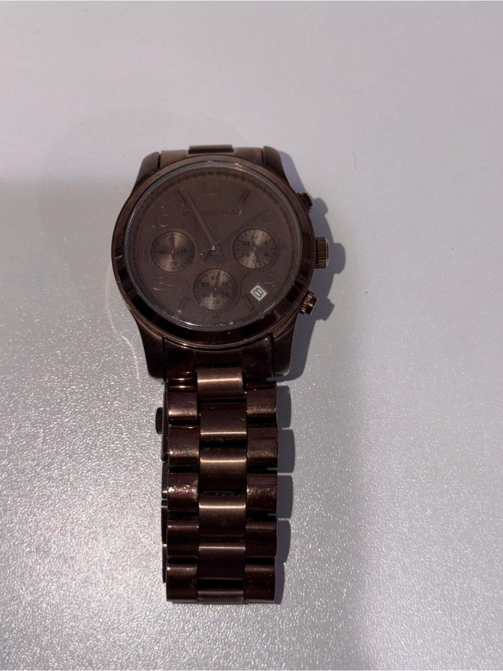 Michael Kors Men's Brown Stainless Steel Chronograph Watch